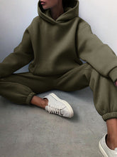 Load image into Gallery viewer, Women's Casual Hooded Sweater Two-piece Suit Clothes Hoodie Tracksuit