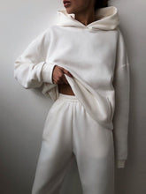 Load image into Gallery viewer, Women's Casual Hooded Sweater Two-piece Suit Clothes Hoodie Tracksuit