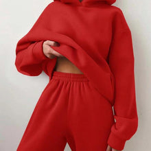 Load image into Gallery viewer, Women's Casual Hooded Sweater Two-piece Suit Clothes Hoodie Tracksuit