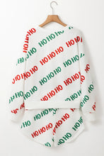 Load image into Gallery viewer, Letter Print Round Neck Long Sleeve Top and Shorts Set