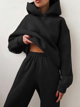 Load image into Gallery viewer, Women's Casual Hooded Sweater Two-piece Suit Clothes Hoodie Tracksuit
