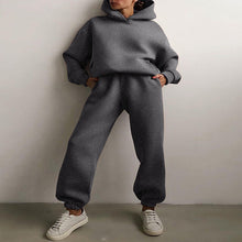 Load image into Gallery viewer, Women's Casual Hooded Sweater Two-piece Suit Clothes Hoodie Tracksuit
