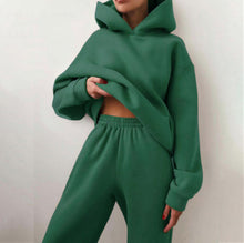 Load image into Gallery viewer, Women's Casual Hooded Sweater Two-piece Suit Clothes Hoodie Tracksuit
