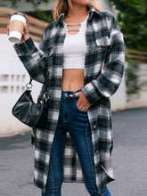 Load image into Gallery viewer, Plaid Button Up Long Sleeve Shacket
