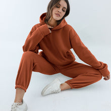 Load image into Gallery viewer, Women's Casual Hooded Sweater Two-piece Suit Clothes Hoodie Tracksuit
