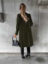Load image into Gallery viewer, Double Breasted Lapel Coat Winter Fashion Solid Slim Long Jacket Long Sleeve Tops Womens Clothing
