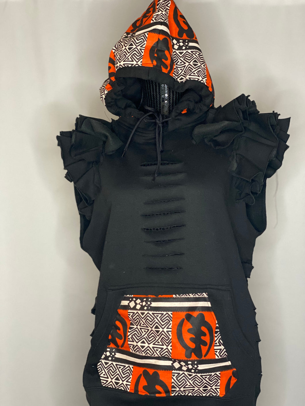 African Cut Out Hoodie