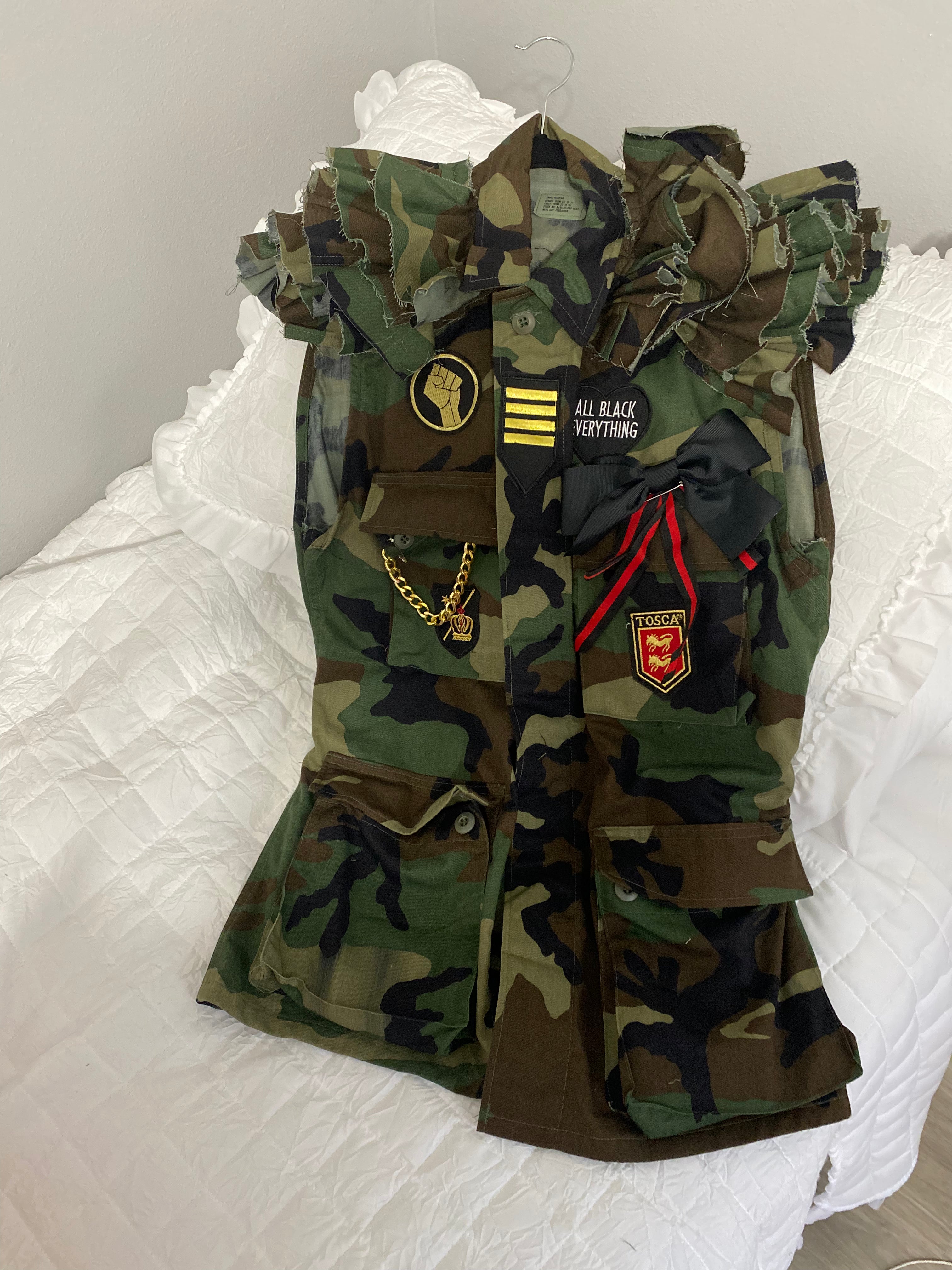 Camouflage hotsell vest jacket