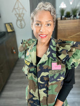 Load image into Gallery viewer, Camo Vest with Ruffle Sleeves

